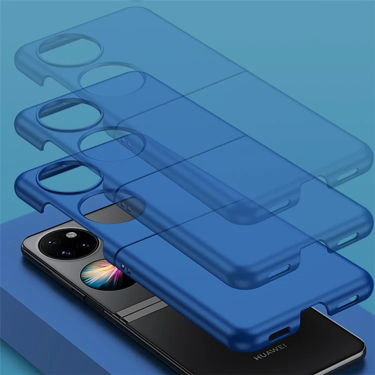 Capa de Telefone Emborrachada de Corte Preciso Para o Bolso Huawei P50, Tampa de Dobramento de PC Rígido Anti-arranhão - Rosa