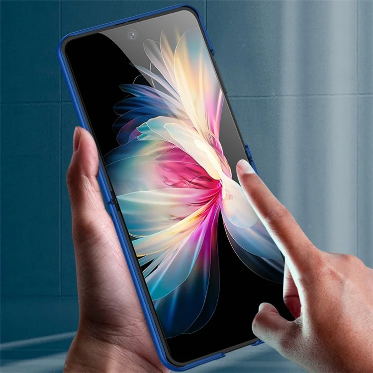 Capa de Telefone Emborrachada de Corte Preciso Para o Bolso Huawei P50, Tampa de Dobramento de PC Rígido Anti-arranhão - Rosa