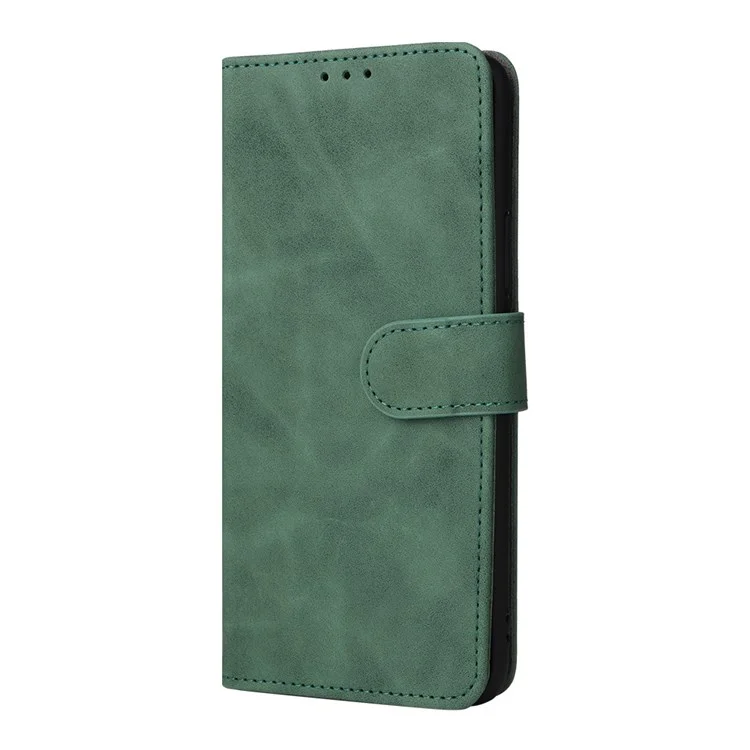 For Honor X7 Flip Wallet Phone Case Skin-Touch Feeling Leather Stand Function TPU Inner Shell Cover - Verde