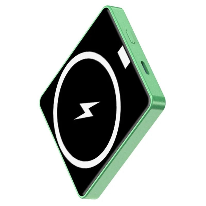 E30 5000mAh Magnetic-Absorbed 15W Wireless Charging Power Bank PD + QC 20W Battery Pack - Green