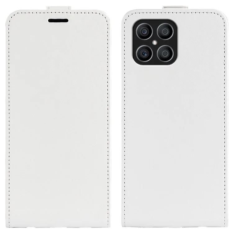 Für Ehren X8 Crazy Horse Textur Vertikale Flip PU Leder Hülle Mobiltelefon Shell Mit Kartenhalter - Weiß