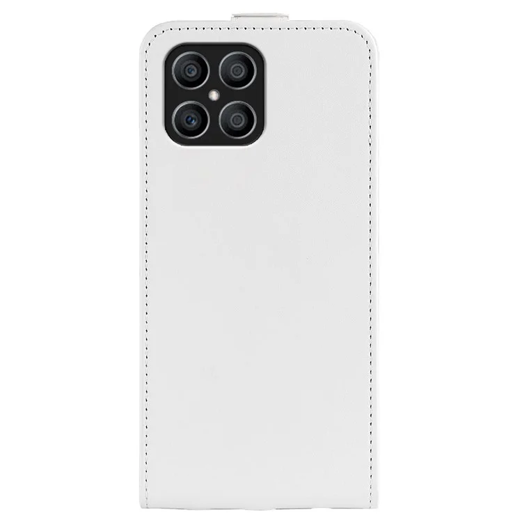 Für Ehren X8 Crazy Horse Textur Vertikale Flip PU Leder Hülle Mobiltelefon Shell Mit Kartenhalter - Weiß