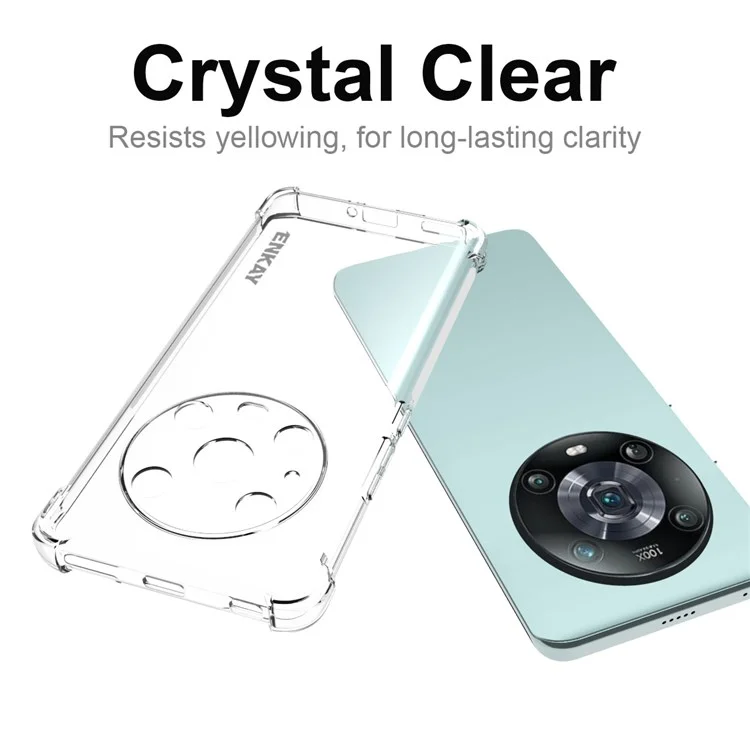 Enkay Hat Prince Clear Case Für Honor Magic4 Pro, Verstärkte Ecken Kratzfestes Tpu-telefonschutz Mit Anti-rutsch-streifen