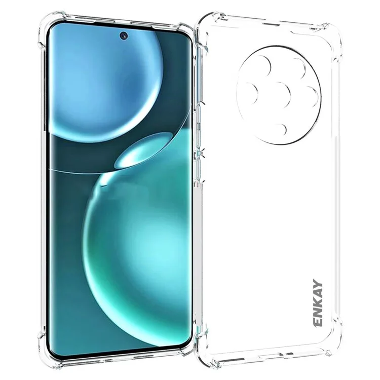Enkay Hat Prince Anti-slip Edge TPU Case Pour Honor Magic4 Crystal Clear Slim Cover Four Corner Amélioration de la Protection D'automne Protection du Téléphone