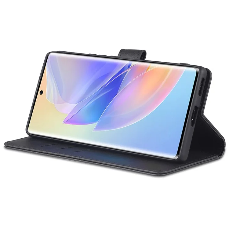 AZNS PU Cuir Anti-dust Téléphone Boîtier Pour Honor 60 SE Secroporer la Couverture de Couvert - le Noir