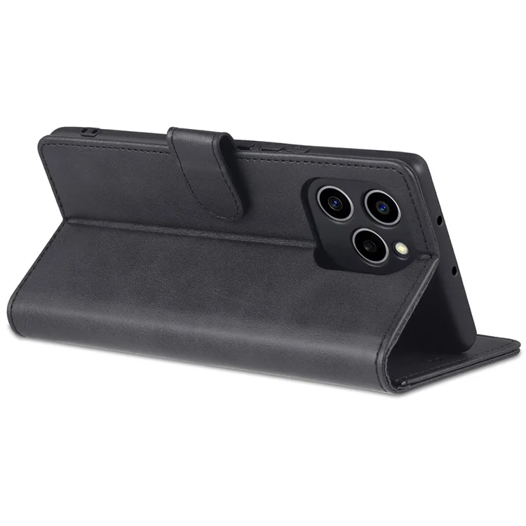 AZNS PU Cuir Anti-dust Téléphone Boîtier Pour Honor 60 SE Secroporer la Couverture de Couvert - le Noir