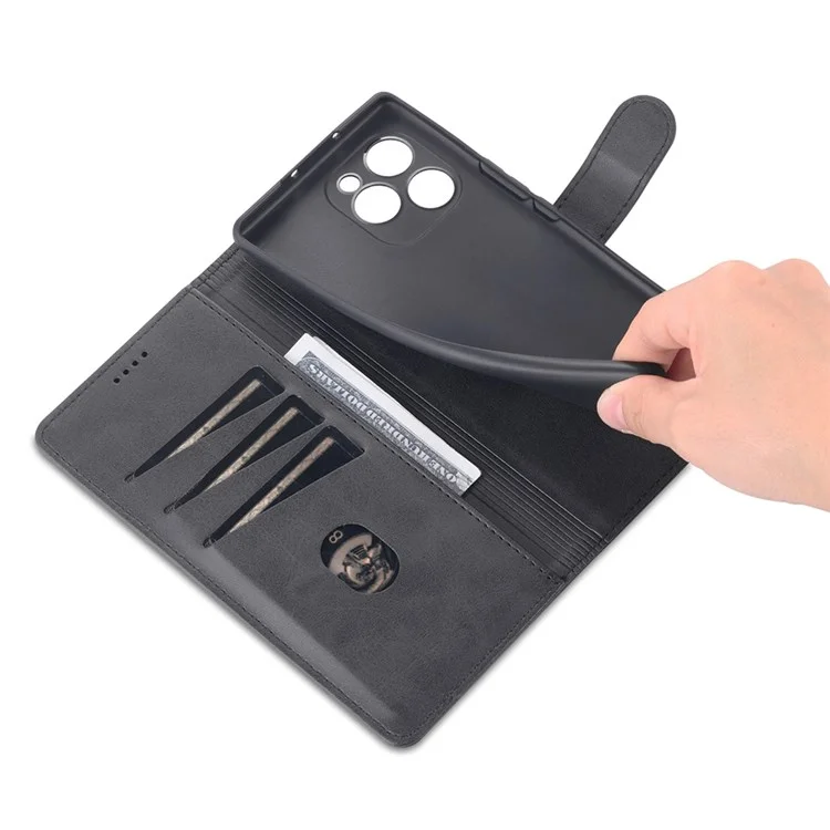 AZNS PU Cuir Anti-dust Téléphone Boîtier Pour Honor 60 SE Secroporer la Couverture de Couvert - le Noir