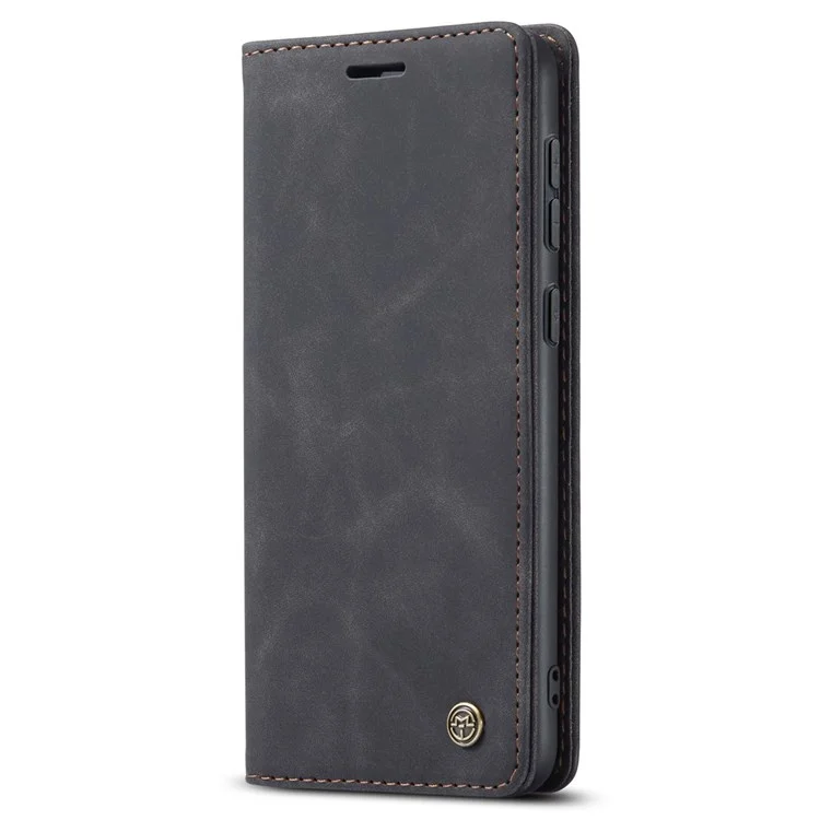 CASEME 013 Series for Huawei P50 Wallet PU Leather Case Foldable Stand Magnetic Auto-absorbed Flip Cover - Black