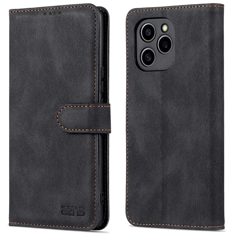 AZNS PU Lederstand Cover Für Ehren 60 SE, Brieftasche Magnetic Clasp Phone Hülle - Schwarz