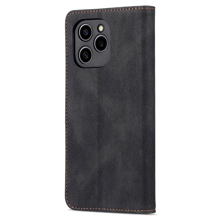 AZNS PU Lederstand Cover Für Ehren 60 SE, Brieftasche Magnetic Clasp Phone Hülle - Schwarz