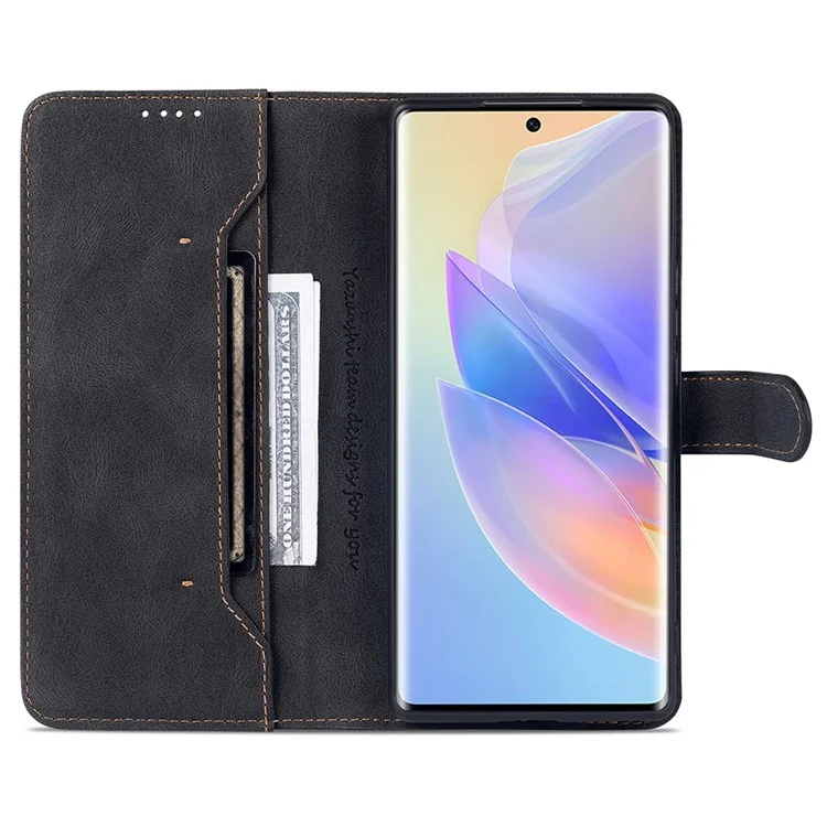 AZNS PU Lederstand Cover Für Ehren 60 SE, Brieftasche Magnetic Clasp Phone Hülle - Schwarz