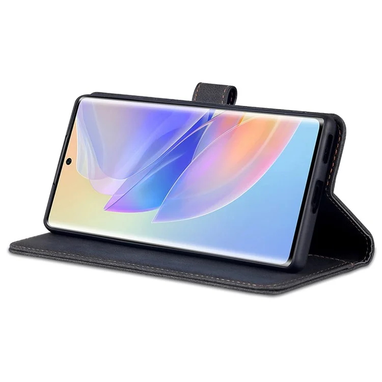 AZNS PU Lederstand Cover Für Ehren 60 SE, Brieftasche Magnetic Clasp Phone Hülle - Schwarz