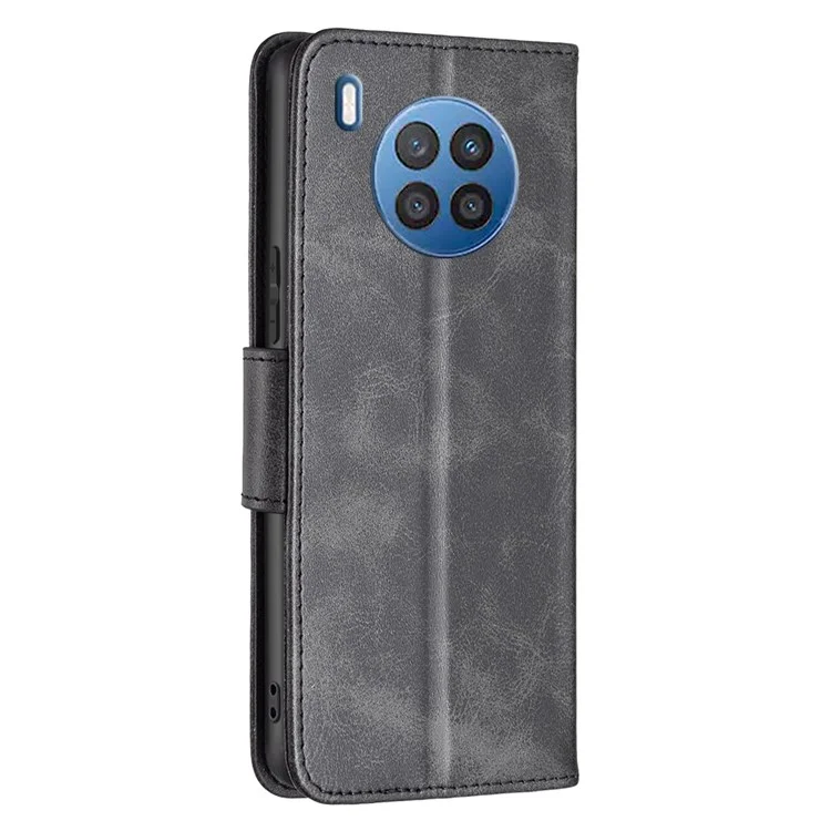 BF Leath Series-4 Pour Honor 50 Lite / Huawei Nova 8i Document de Portefeuille D'amortissement - le Noir