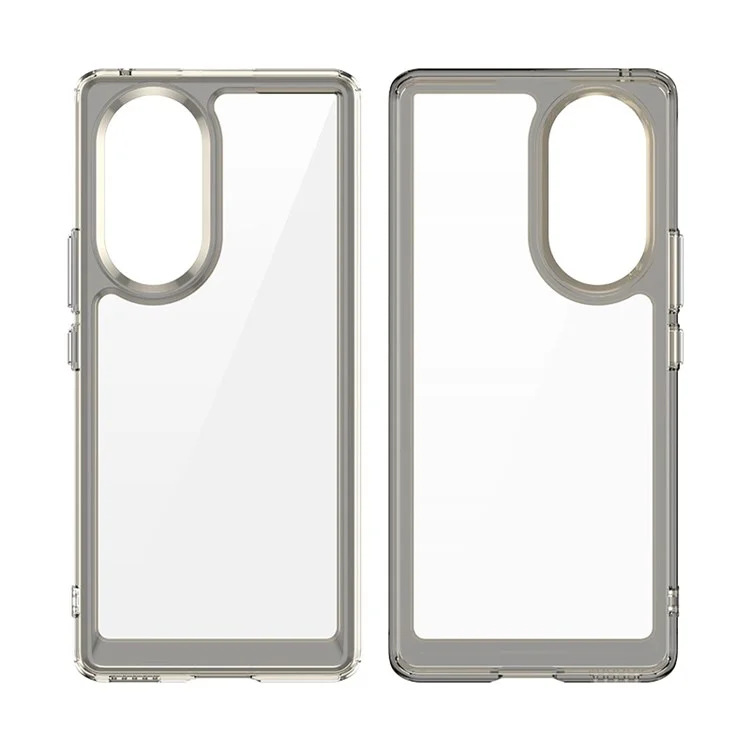 Чехол-гибрид из ТПУ и акрила для Huawei Honor 50/nova 9, износостойкий, с независимыми кнопками, защита от грязи - черный