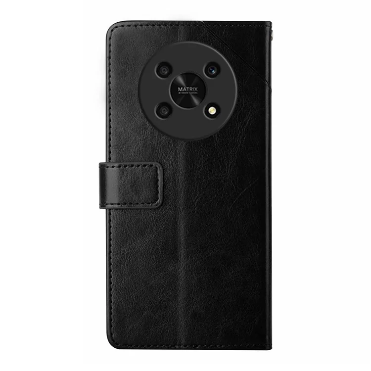 Ht01 Для Чести Magic 4 Lite 5G Cover Cover Sack Bag Кожа Lemange L-образные Линии. - Черный