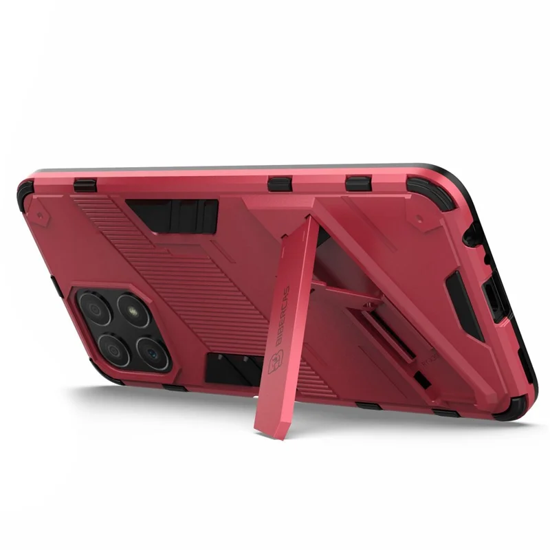 For Honor X30i Anti-fall Kickstand Function Combo PC + TPU Case Dual Layer Protective Mobile Phone Shell - Rose
