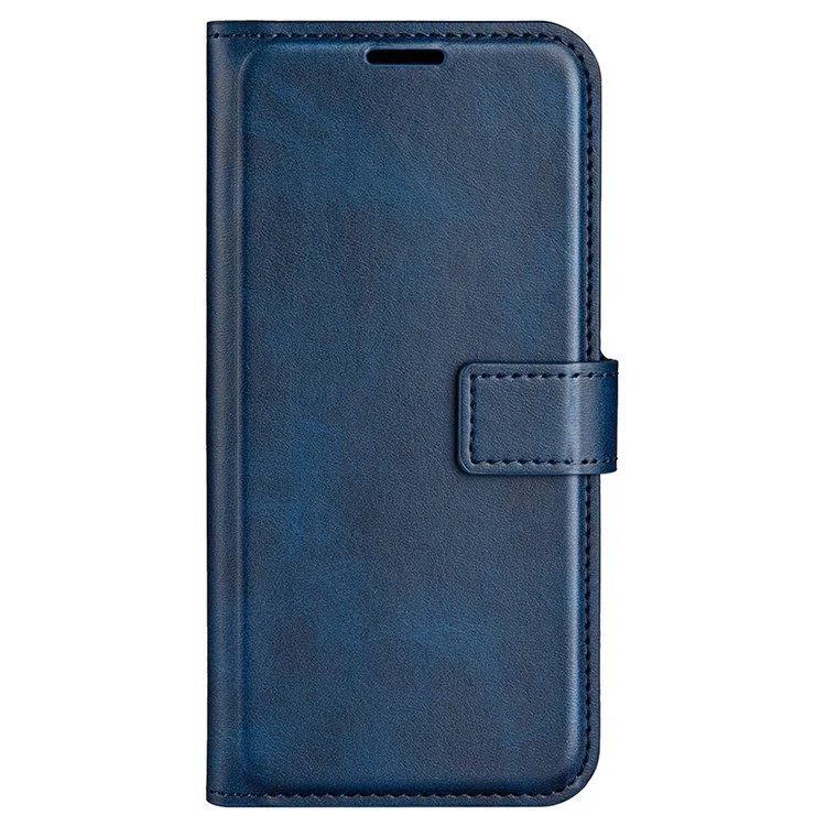 Square Magnetic Clasp Folio Flip Mobile Phone Leather Case for Honor X30/Magic4 Lite 5G, Wallet Design Stand Cover - Blue