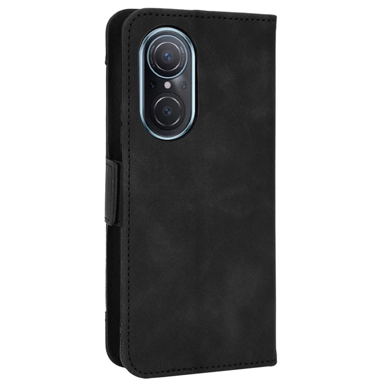 Pour Honor 50 SE/Huawei nova 9 SE Smartphone Bag Case Magnetic Flip Wallet Style Stand Shockproof PU Leather Phone Cover - Noir