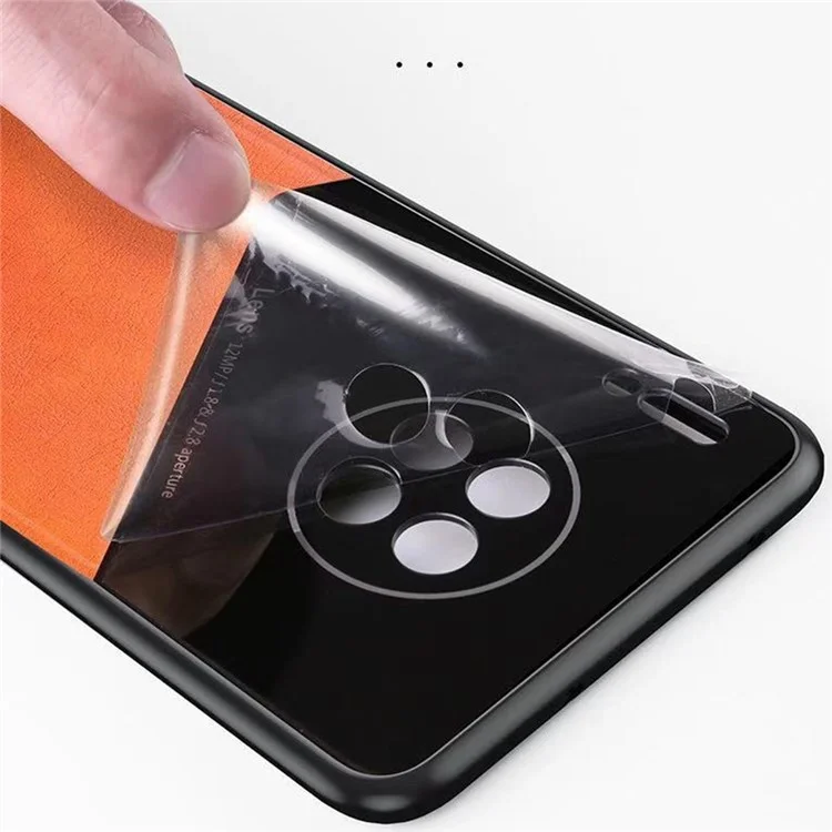 Pour Huawei nova 9 SE Anti-Scratch Protective Shell Textured Leather Coated PC + TPU Phone Case Precise Cutouts Camera Protection Back Cover - Red