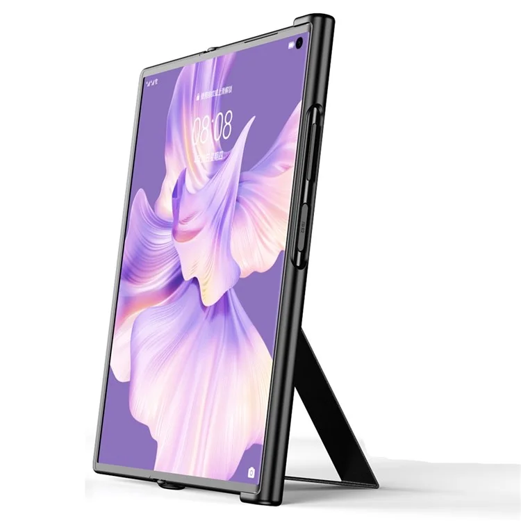 Per Huawei Mate Xs 2 Custodia in Pelle PU Supporto Anti-Graffio Antiurto con Supporto - Nero