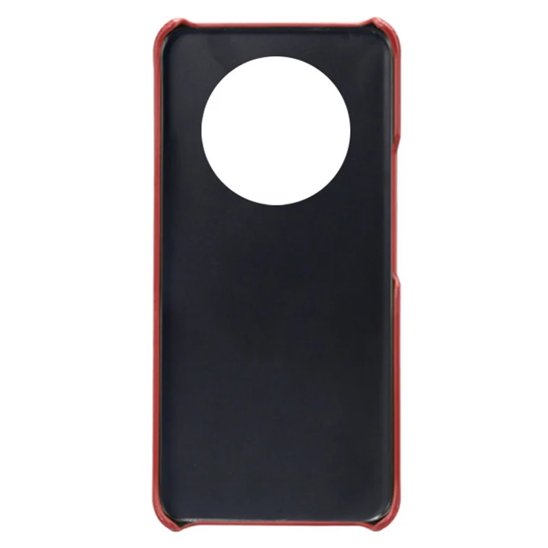 For Honor X30/Magic4 Lite 5G/X9 5G/X9 4G Slim Thin Phone Cover Scratch-resistant Textured PU Leather Coated PC Phone Case - Red