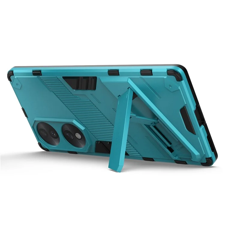 Funda Protectora para Honor 70 5G con Absorción de Impactos, Soporte Integrado y Carcasa Híbrida TPU+PC - Azul Bebé