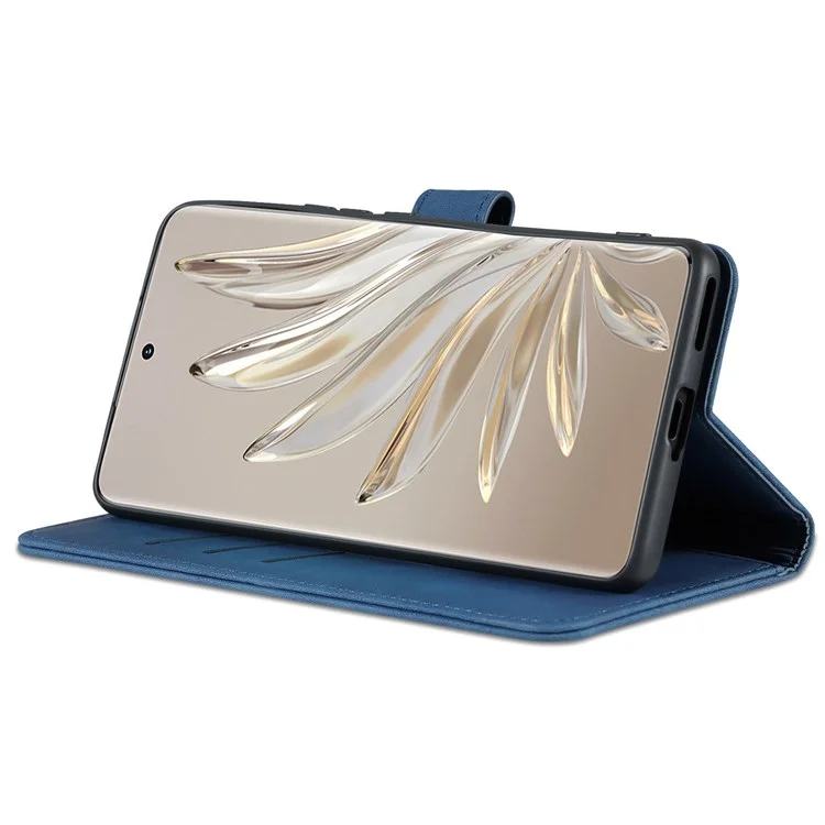 AZNS Für Ehren 70 Pro 5G Drop-Sof-PU-Leder-Hülle Faltbare Brieftasche Schutzhilfe - Blau