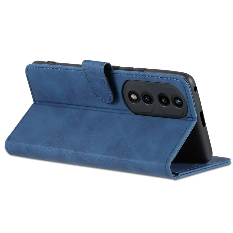 AZNS Für Ehren 70 Pro 5G Drop-Sof-PU-Leder-Hülle Faltbare Brieftasche Schutzhilfe - Blau