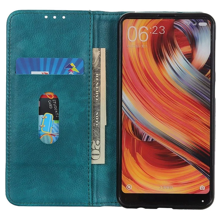 Für Huawei nova Y70 4G/Y70 Plus 4G Litchi-Textur-Wallet-Flip-Cover Split-Leder-Ständer Magnetverschluss Stoßfeste Folio-Hülle - Grün