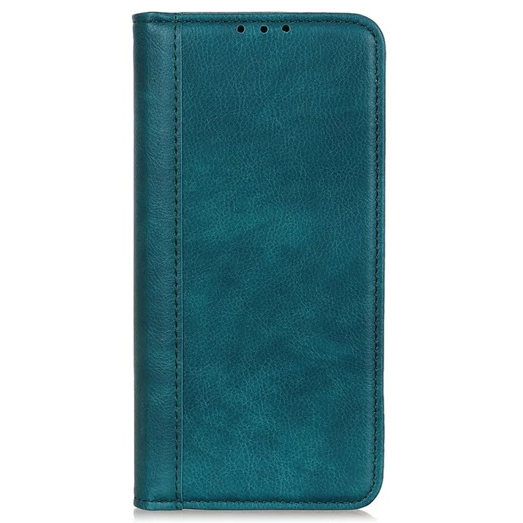 Für Huawei nova Y70 4G/Y70 Plus 4G Litchi-Textur-Wallet-Flip-Cover Split-Leder-Ständer Magnetverschluss Stoßfeste Folio-Hülle - Grün