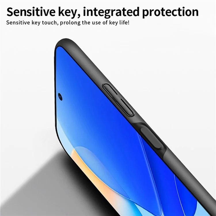 MOFI JK PC ​​shied-1 Серии-1 Для Huawei Nova 9 SE Matte Surface Anti-Fingerprint Case Hard PC Antipcratch Back Cover с Ремешком - Черный