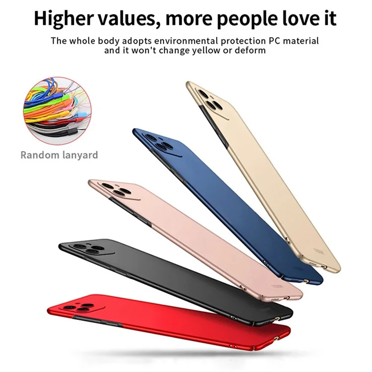 Mofi JK PC ​​series-1-schild Für Ehren 60 SE Phone Case Matte Hard pc Back Slim Protective Guardian Mit Riemen - Schwarz