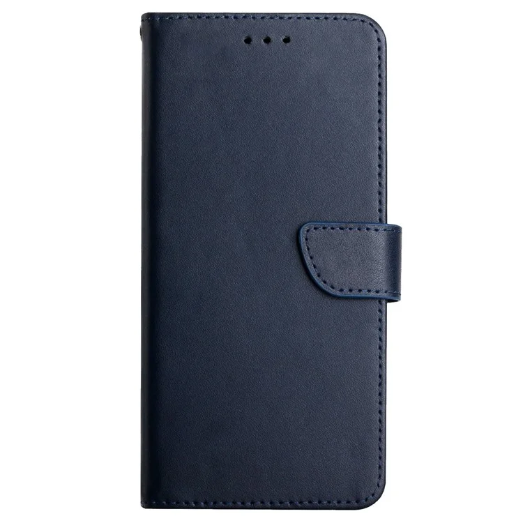 Custodia Telefonica Anti-drop Per Onore 70 5g, Consistenza Nappa Vera Cuscinetto in Pelle Magnetica Copertura Telefonica Resistente ai Graffi - Blu
