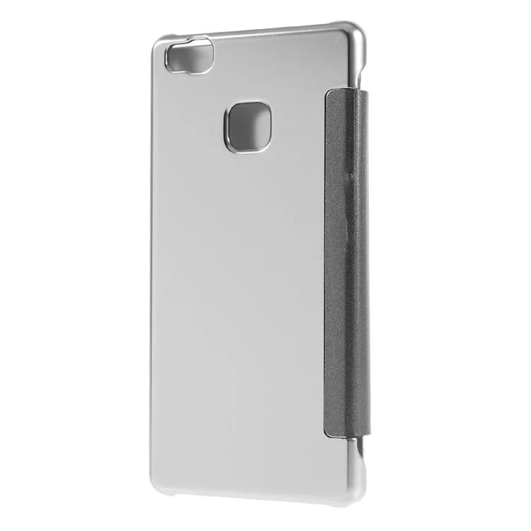 Electroplating Mirror Surface PC Leather Cover for Huawei P9 Lite / G9 Lite - Silver