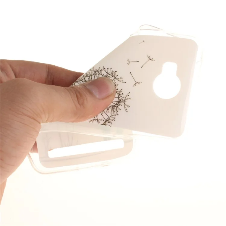 Soft IMD TPU Cover Case for Huawei Y3 II / Y3II - Dandelion and Lovers