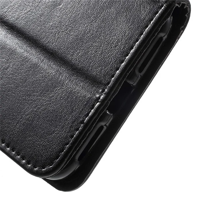 Durable Leather Wallet Stand Case for Huawei Y5II / Y5 II / Honor 5 - Black