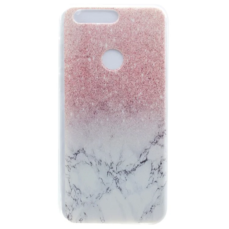 TPU Cover Patterned Soft Case for Huawei Honor 8 - Glitter Marble Pattern