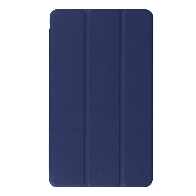 Tri-fold Stand Leather Protective Case for Huawei MediaPad M3 8.4 - Dark Blue