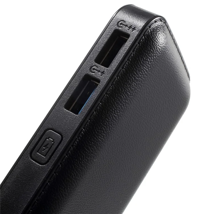 CAGER QC1 12000mAh Quick Charge 2.0 Power Bank with Dual USB Output for iPhone Samsung Huawei - Black