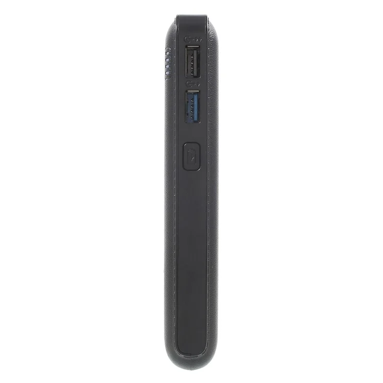 CAGER QC1 12000mAh Quick Charge 2.0 Power Bank with Dual USB Output for iPhone Samsung Huawei - Black