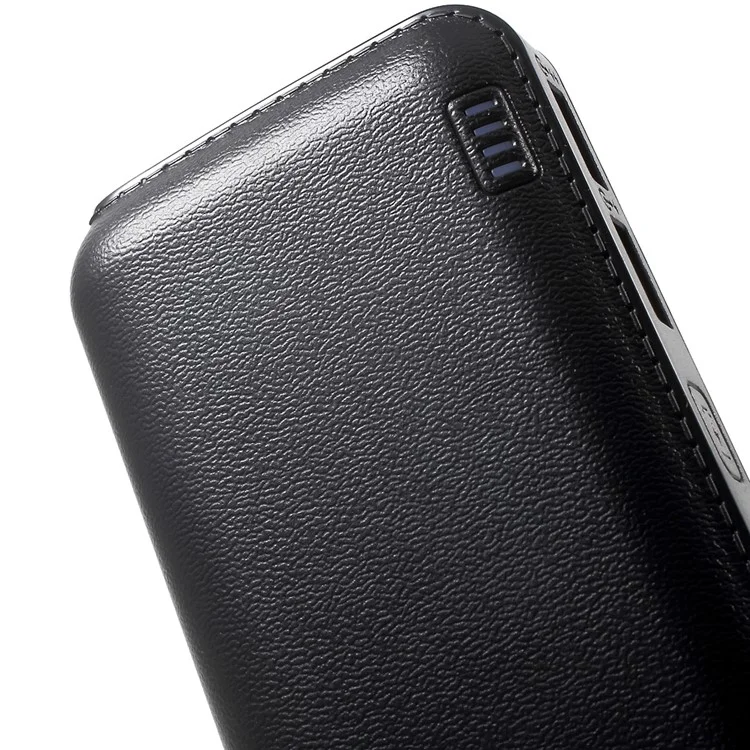 CAGER QC1 12000mAh Quick Charge 2.0 Power Bank with Dual USB Output for iPhone Samsung Huawei - Black