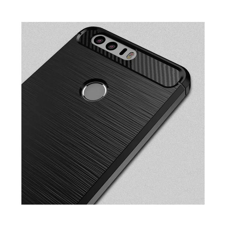 IPAKY for Huawei Honor 8 Brushed TPU Phone Cover - Black