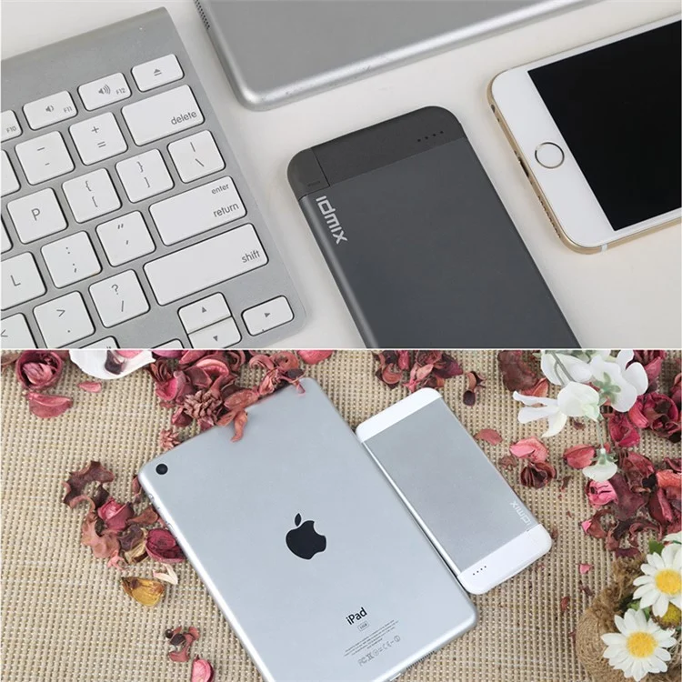IDMIX MFI Certified 4100mAh Portable Power Bank Built-in Lightning 8Pin Cable for iPhone iPad iPod - Rose Gold Color
