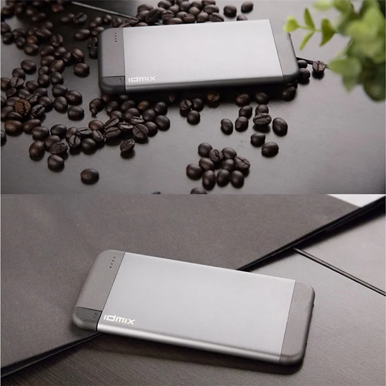 IDMIX MFI Certified 4100mAh Portable Power Bank Built-in Lightning 8Pin Cable for iPhone iPad iPod - Rose Gold Color