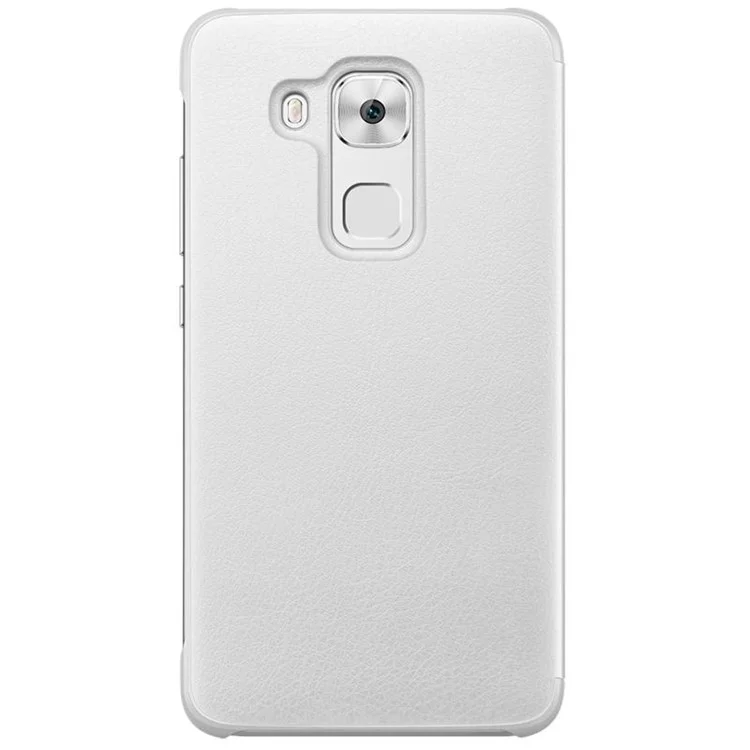 HUAWEI OEM View Window Smart Leather Case for Huawei G9 Plus / Nova Plus / Maimang 5 - White