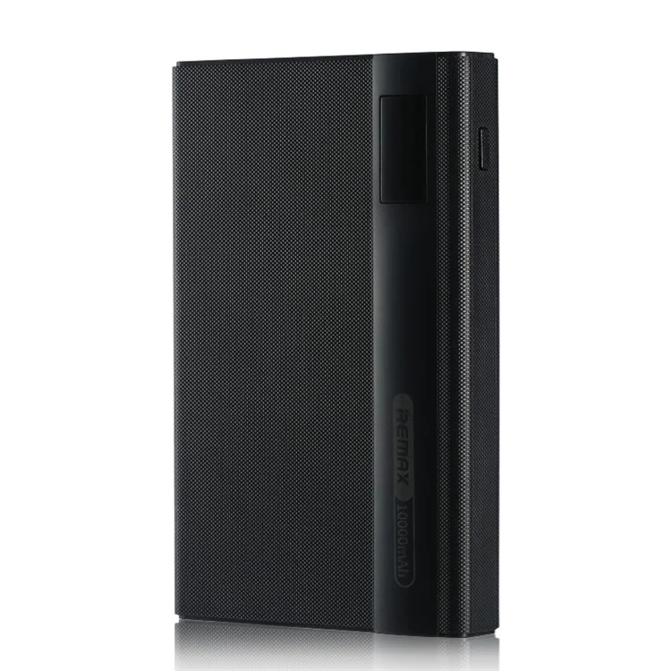 REMAX LINON Pro 10000mAh Dual USB Power Bank for iPad iPhone Samsung Pokemon Game - Black