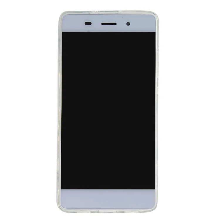 Dynamic Glitter Sequins TPU Phone Case for Huawei Ascend P8 Lite - Grey
