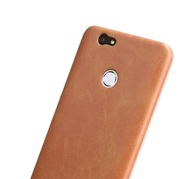 MOFI Leather Coated Hard PC Cell Phone Case for Huawei Nova - Brown