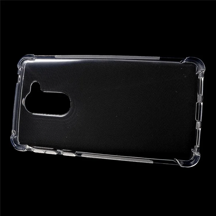 For Huawei Honor 6x (2016) Thin Glossy Gel TPU Cover Case with Non-slip Inner - Transparent