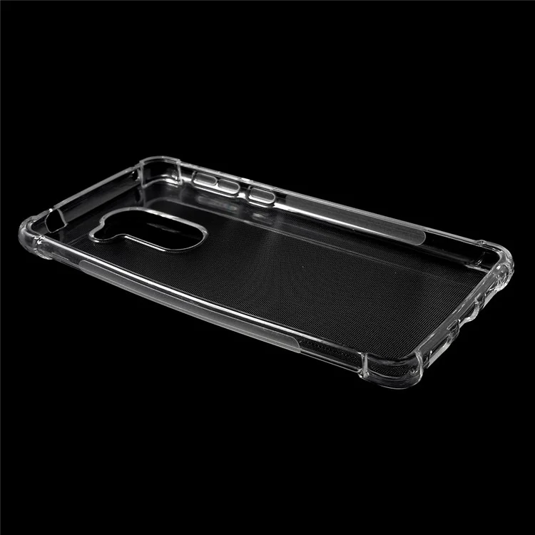 For Huawei Honor 6x (2016) Thin Glossy Gel TPU Cover Case with Non-slip Inner - Transparent